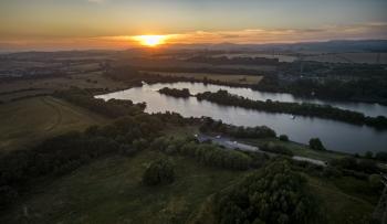 Sunset over Townloch, Dunfermline