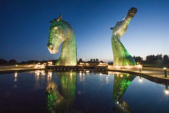 The Helix, Forth & Clyde Canal, Grangemouth, Falkirk. (The world's largest Horse Sculptures)