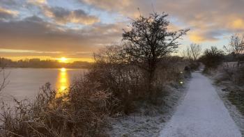Winter Sunset over Townloch, Dunfermline, Fife