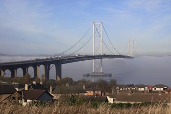 Edinburgh Forth Bridges in Fog 09-11-09