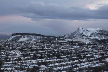 Edinburgh Sunrise Snow