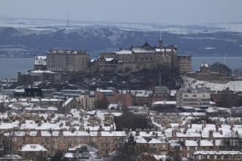 Edinburgh Sunrise Snow