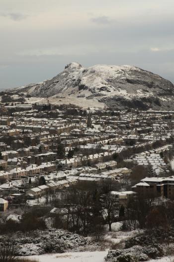 Edinburgh Sunrise Snow