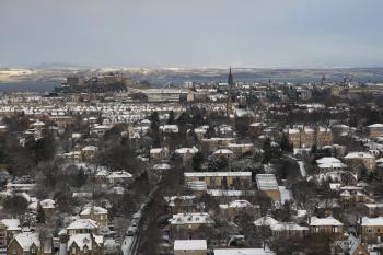 Edinburgh Sunrise Snow